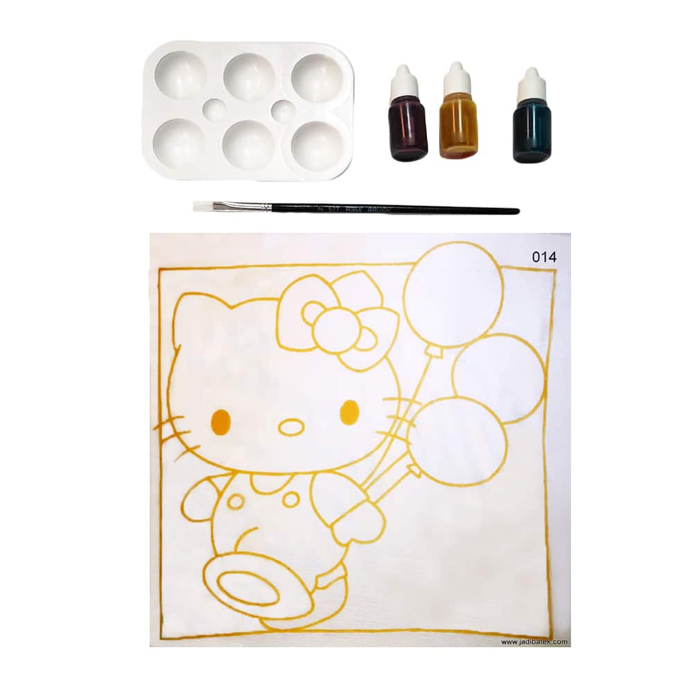 Batik DIY painting kit | Kitty Cat | SD215- 014